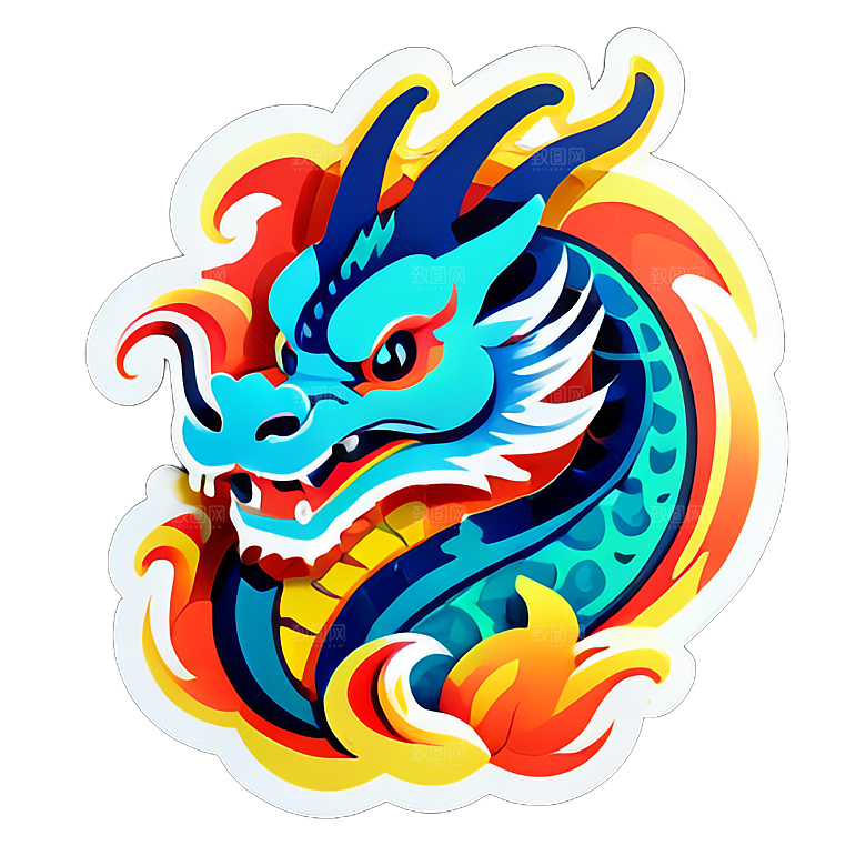 小龙贴画的装饰效果展示