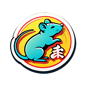 老鼠贴画的装饰效果展示