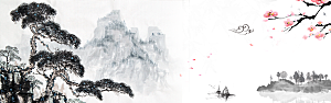 手绘中国风文化创意背景