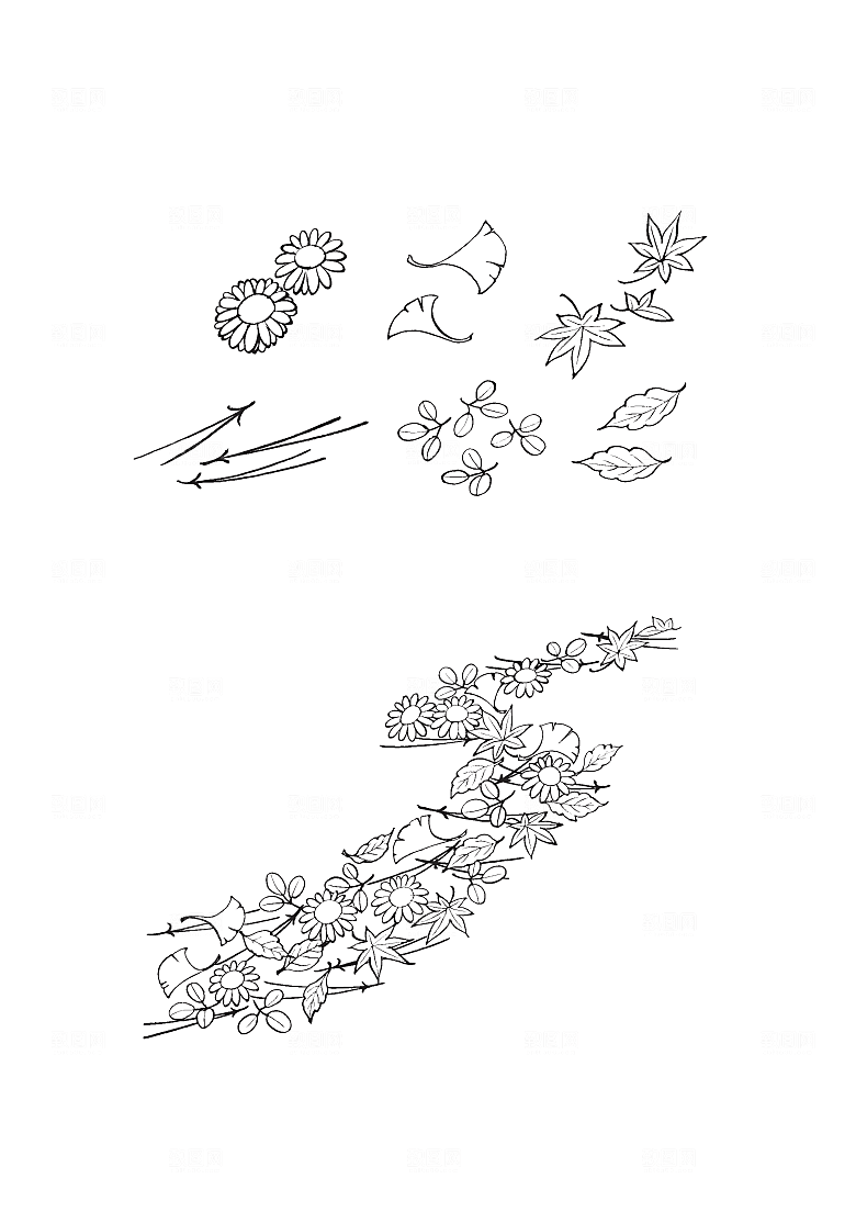 矢量鲜花花朵花卉素材