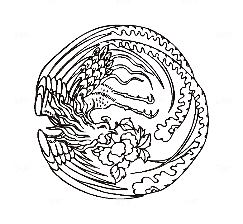 矢量中国凤舞素材