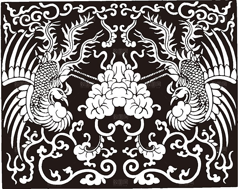 矢量中国凤舞素材