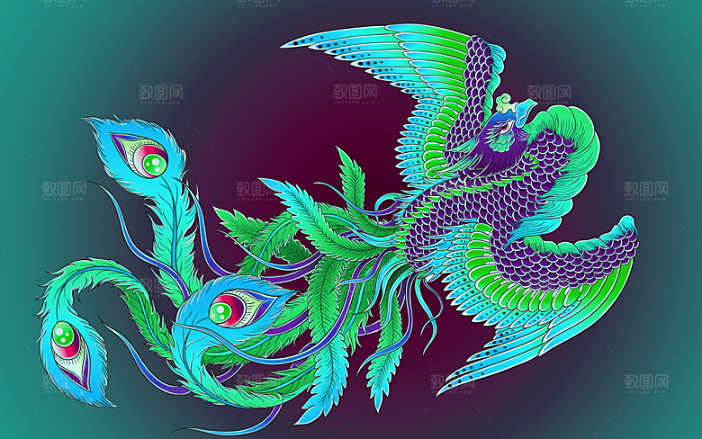 创意手绘创意插画背景