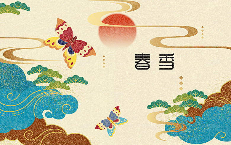 创意手绘创意插画背景
