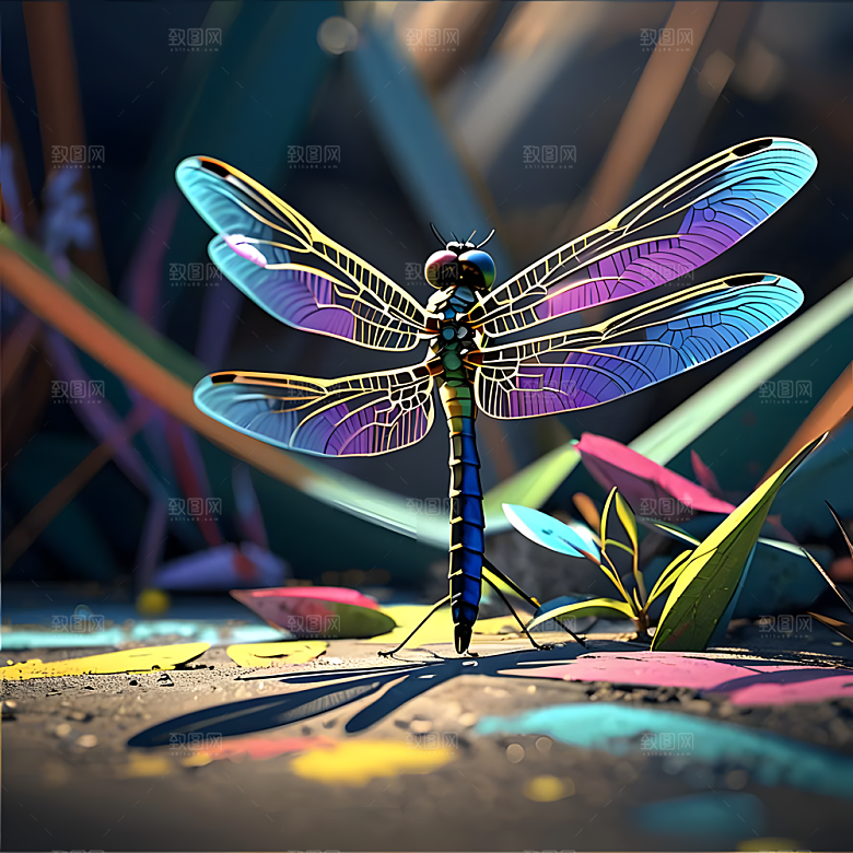 C4D风格动物图片素材