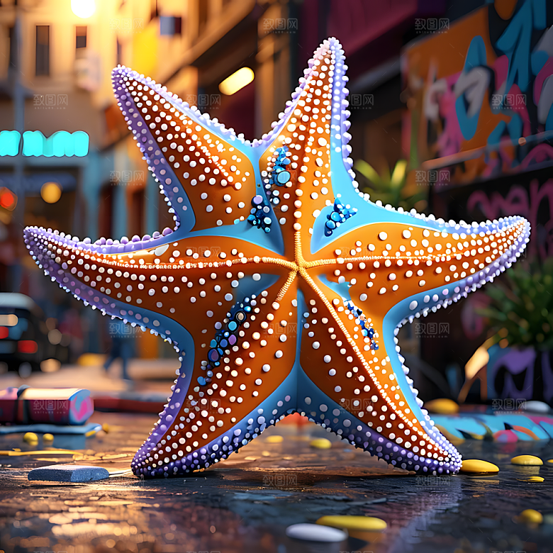 C4D风格动物图片