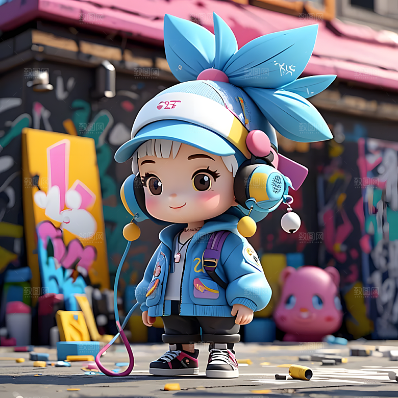 C4D风格动物图片素材