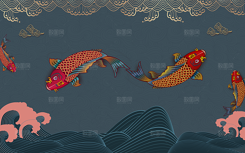 创意中国风手绘背景设计