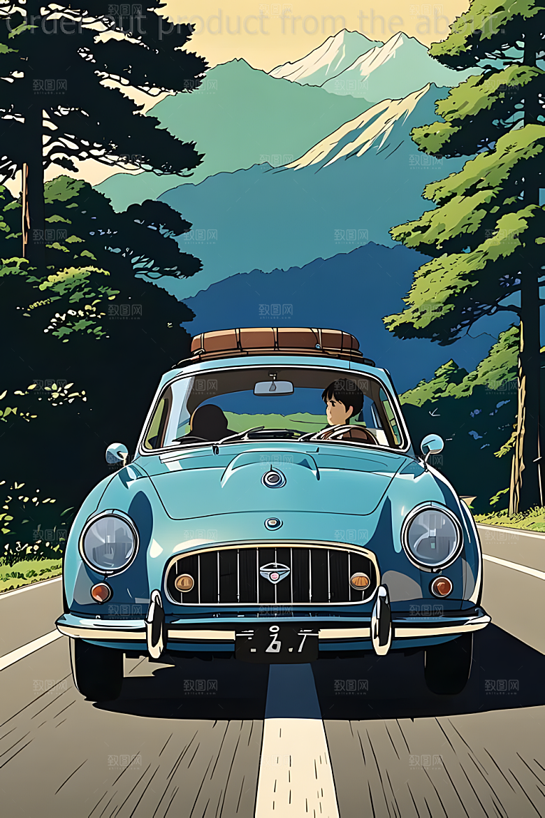 日漫风格海报漫画素材