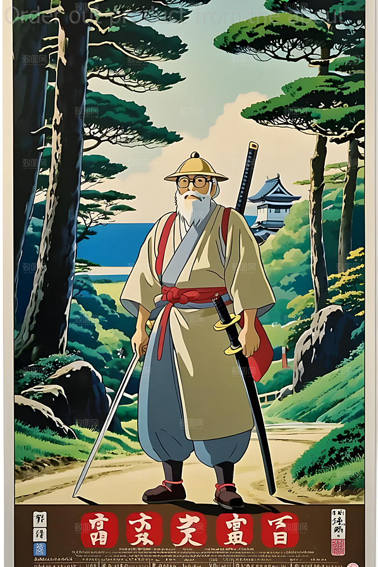 日漫风格海报漫画