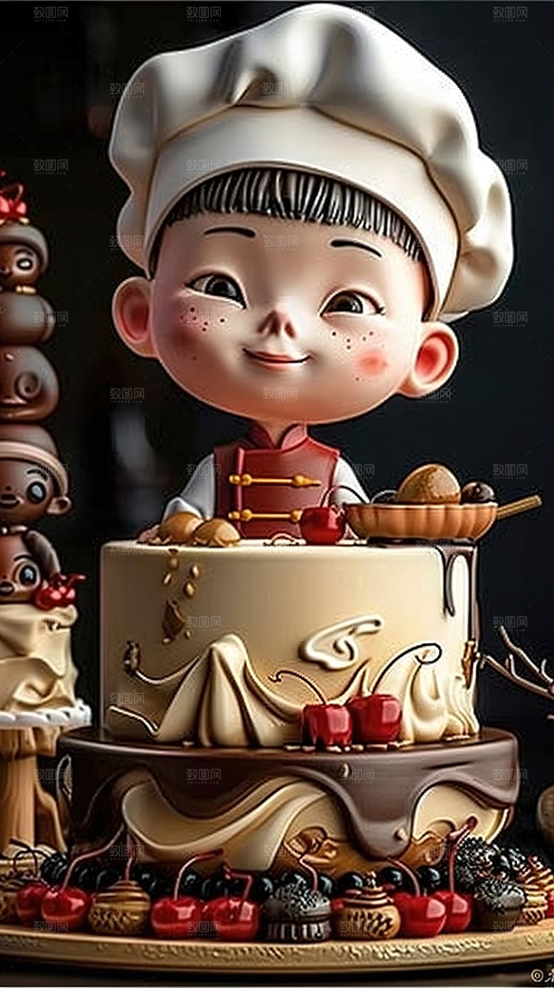 表情动作卡通职业3D儿童搞怪姿势萌娃