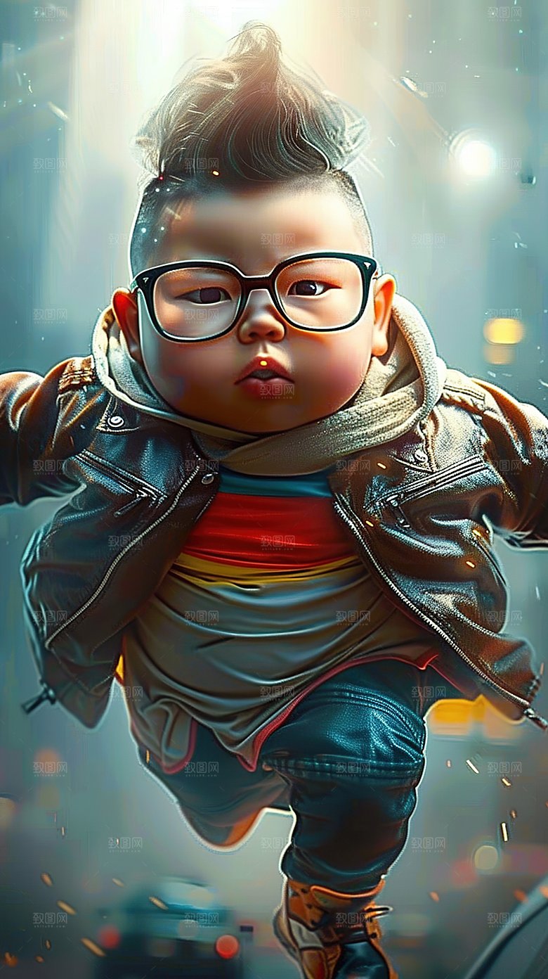 表情动作皮克斯儿童立体萌娃男孩搞怪三维3