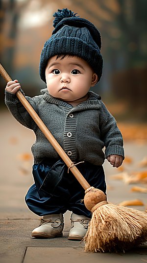表情男孩儿童动作职业高清搞怪萌娃小孩表情