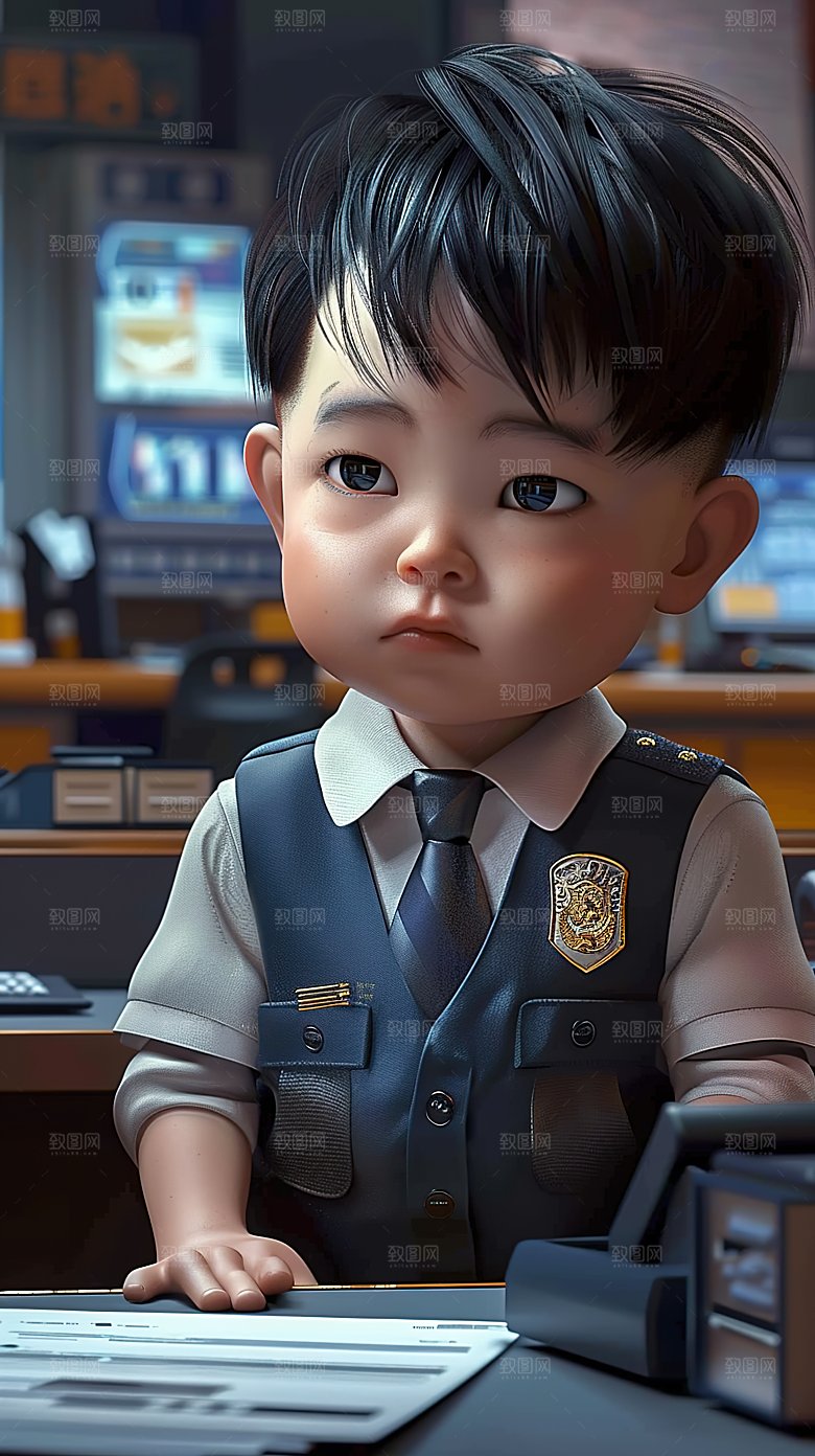 表情男孩萌娃动作表情搞怪儿童
