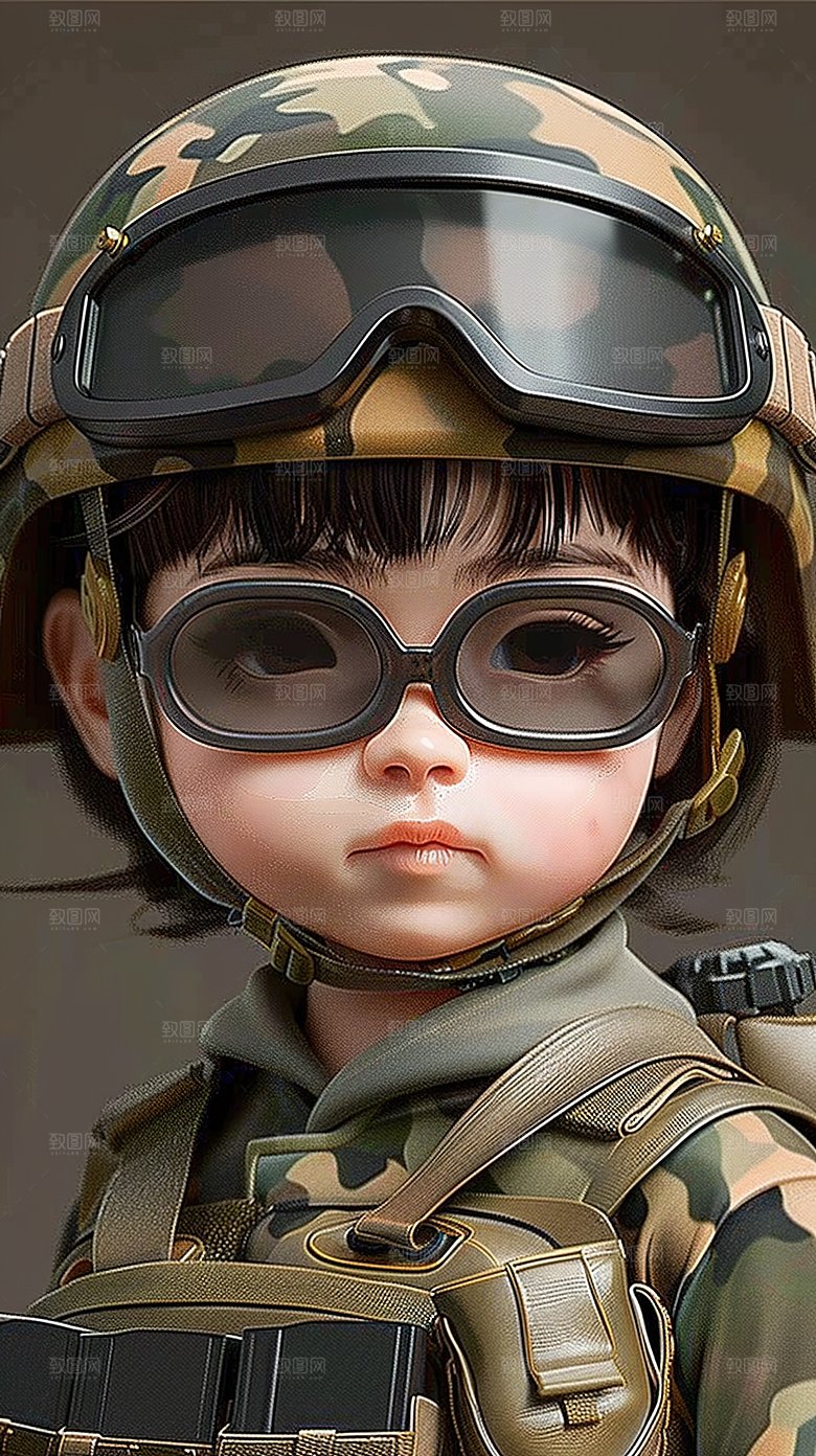 动作儿童3D皮克斯表情男孩搞怪萌娃动作可