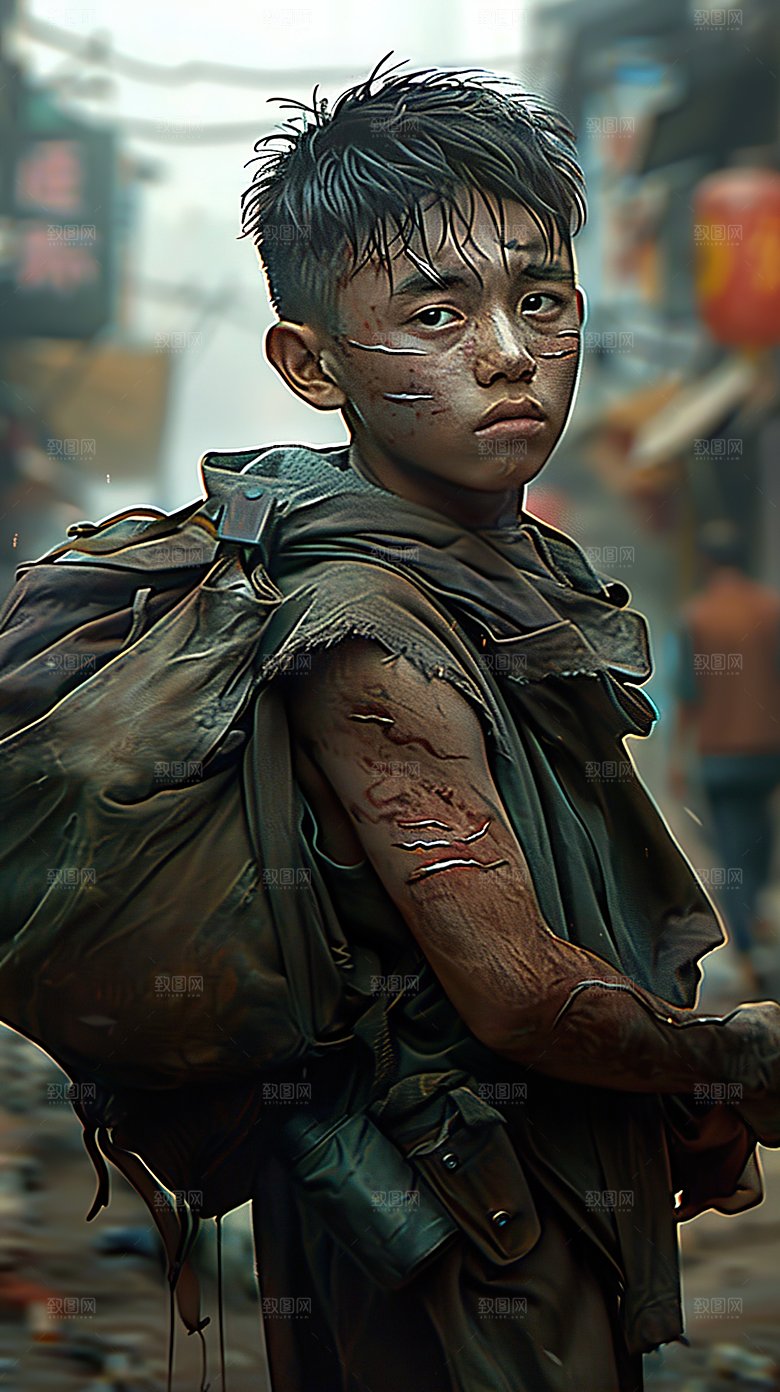 动作搞怪表情儿童3D男孩萌娃