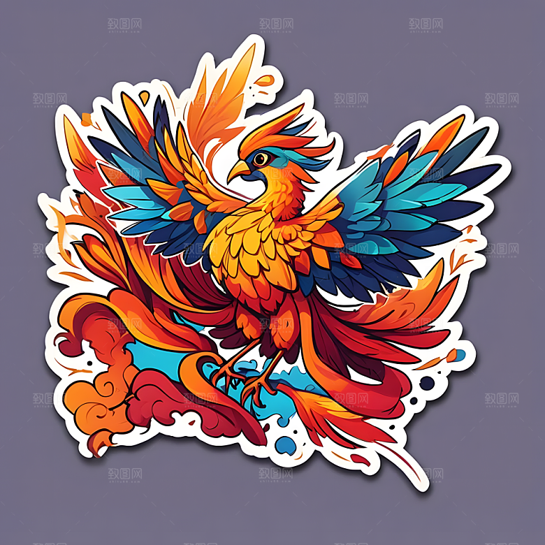 动物涂鸦艺术图片素材