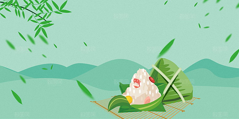 创意背景端午节节日