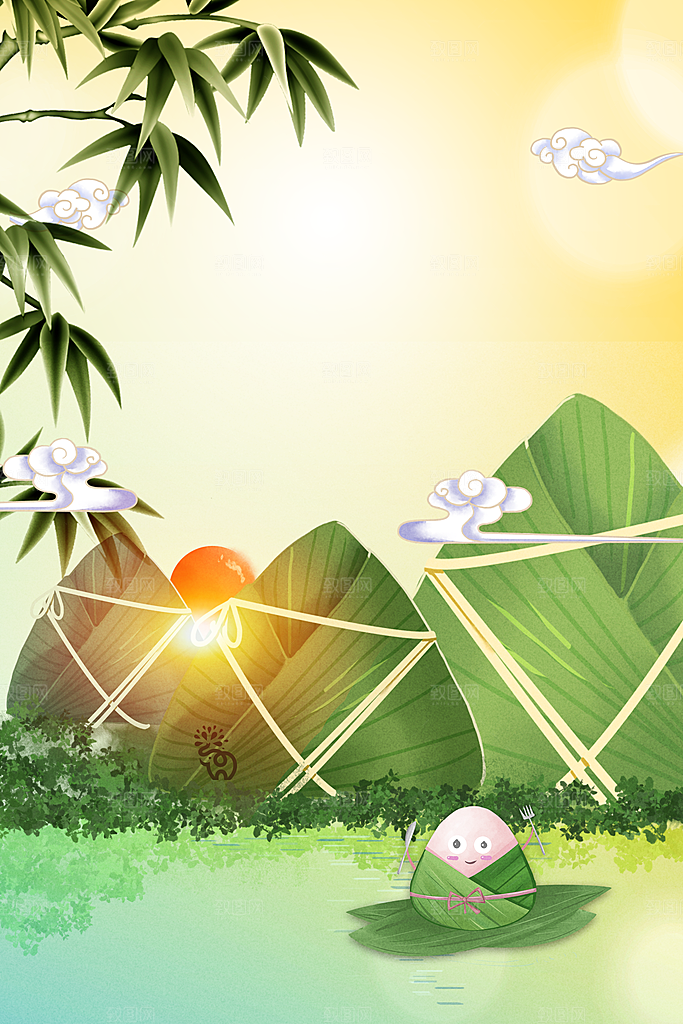 节日创意背景端午节