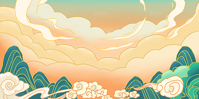 创意背景端午节节日