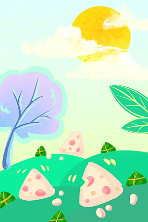 创意背景端午节节日