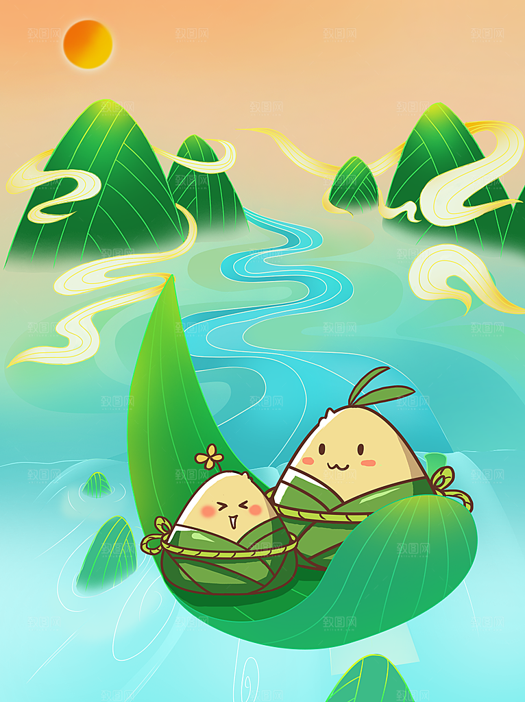 端午节节日创意背景