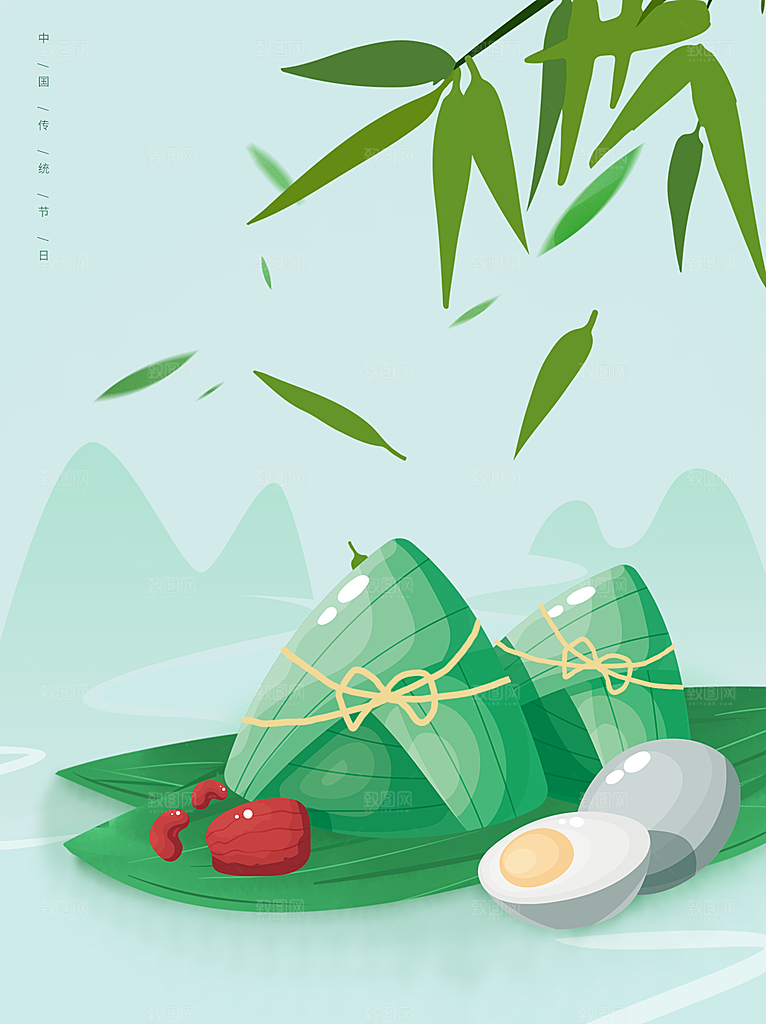 端午节节日创意背景