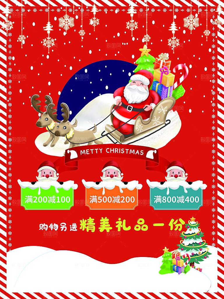 圣诞节快乐宣传海报