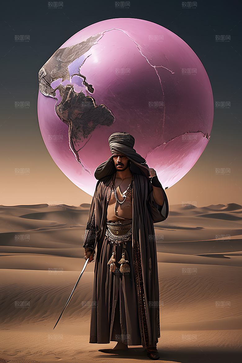 奇幻中东武士图片
