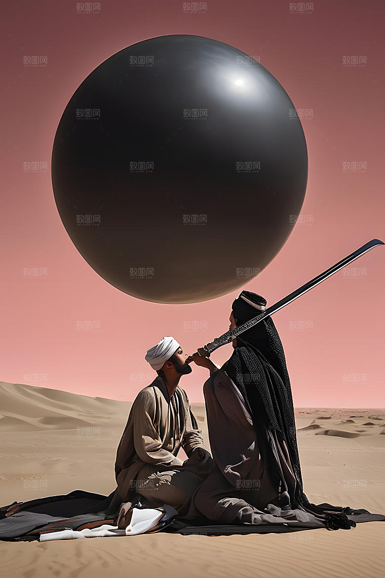 奇幻中东武士图片
