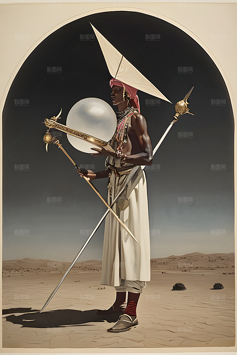 奇幻中东武士图片