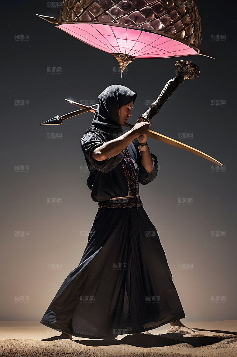 奇幻中东武士图片