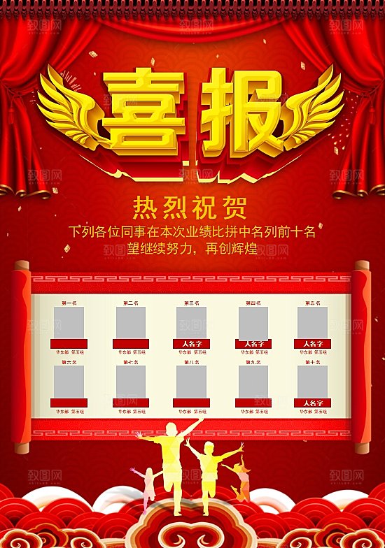 高考金榜题名喜报word模板