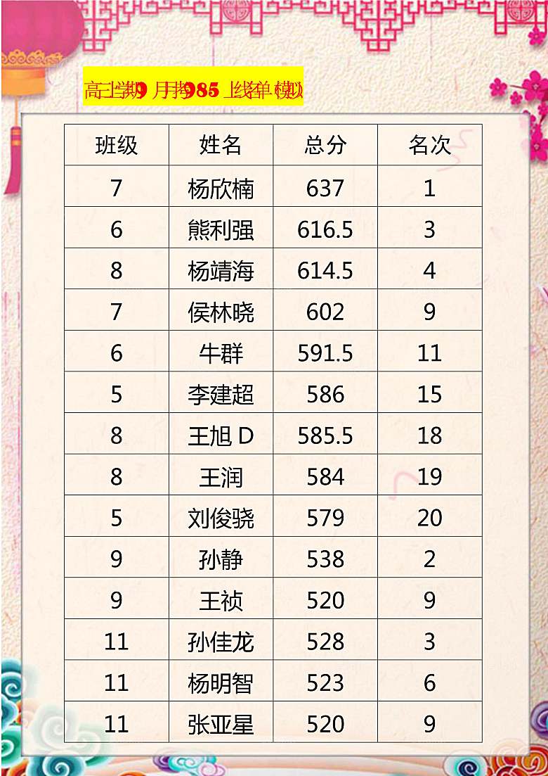 红色报喜word海报