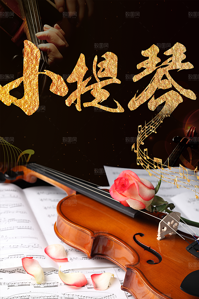 小提琴培训班宣传海报