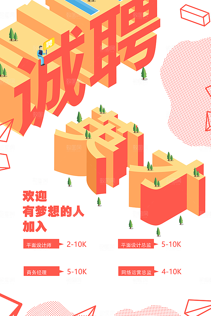 诚聘英才宣传海报