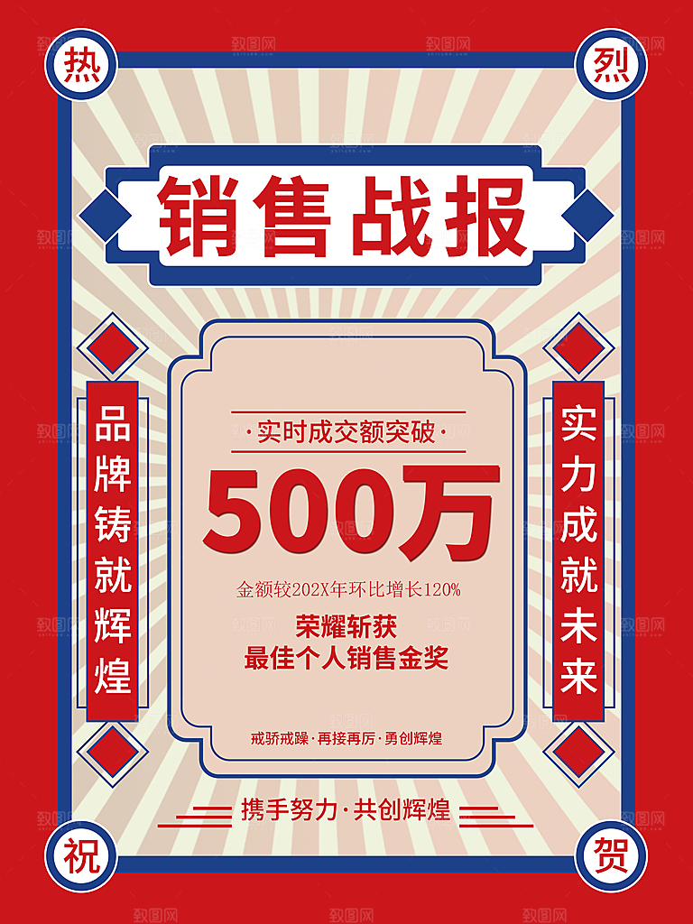 销售战报荣誉海报