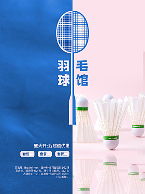 羽毛球赛宣传海报