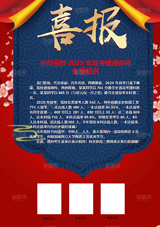 销售团队战报荣誉海报