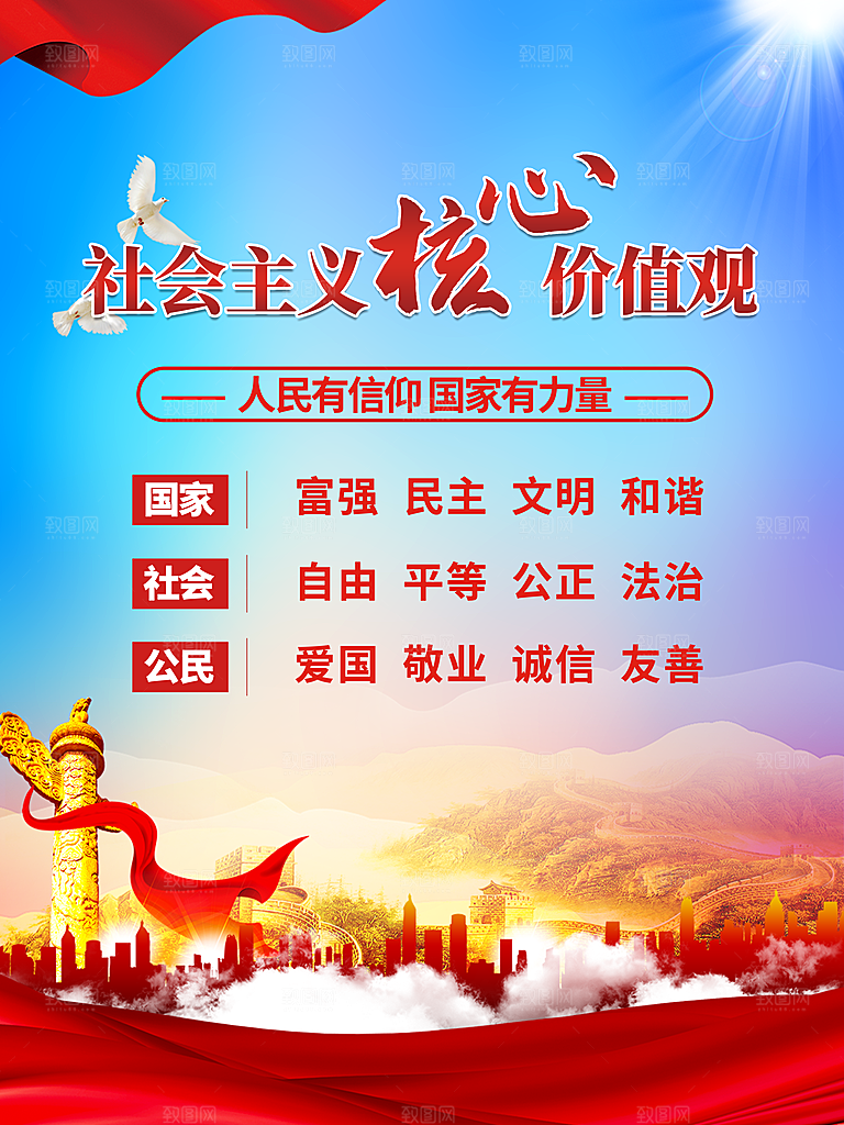 核心价值观 社会主义核心 价值观