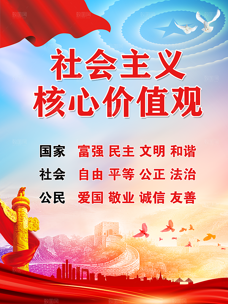 核心价值观 社会主义核心 价值观