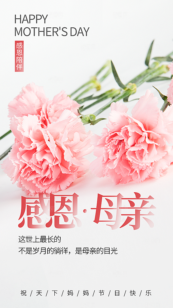 母亲节节日宣传海报模板