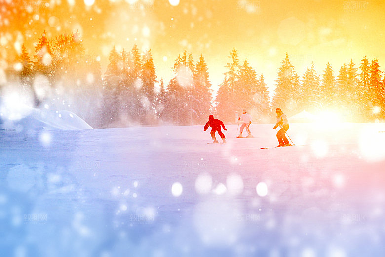 高清冬季冬天雪景自然风景JPG图片素材