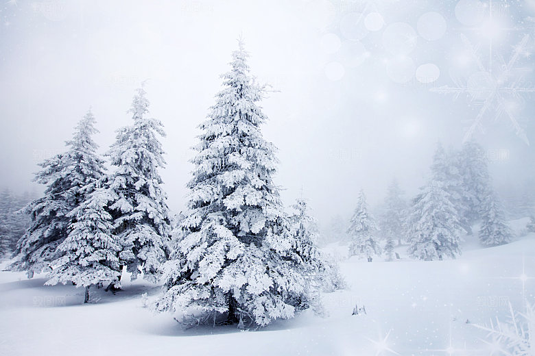 高清冬季冬天雪景自然风景JPG图片