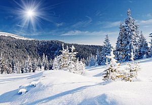 高清冬季冬天雪景自然风景JPG图片