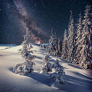 高清冬季冬天雪景自然风景JPG图片