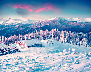 高清冬季冬天雪景自然风景JPG图片