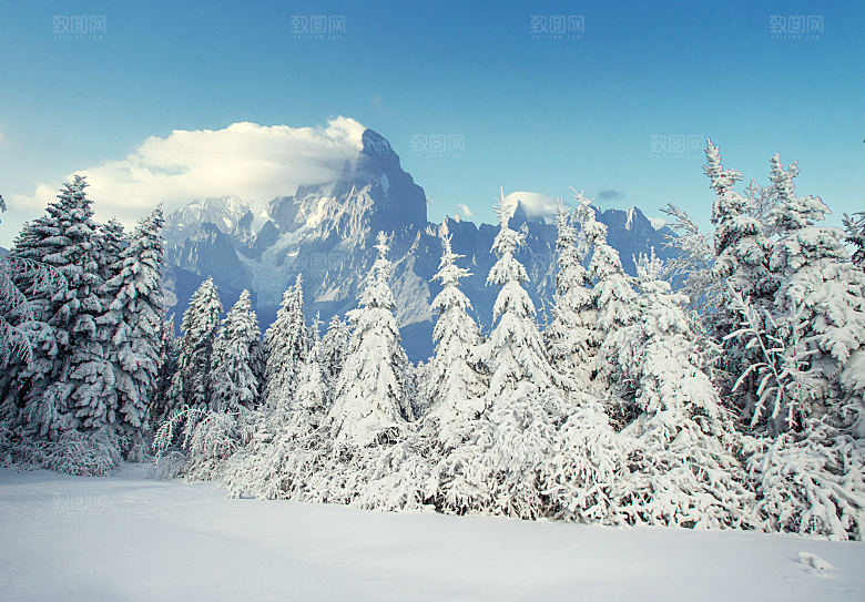 高清冬季冬天雪景自然风景JPG