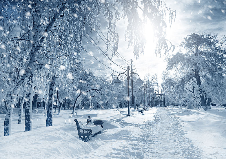 高清冬季冬天雪景自然风景JPG
