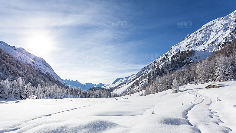 高清冬季冬天雪景自然风景JPG图片